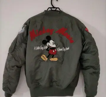 [ 새상품급 ] AVIREX Disney MA-1 L 미키 플라이트 자켓