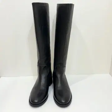 새상품급 REMME 백 지퍼 롱 부츠 23.5cm