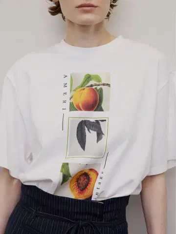 Ameri VINTAGE CROP FRAME PLUM TEE