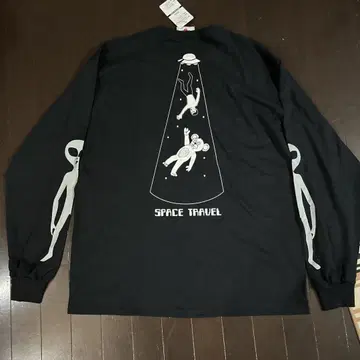 SPACE TRAVEL 긴팔 티셔츠 우주인 롱 TEE