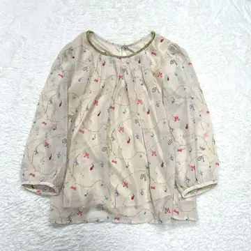 로페피크닉 긴팔 블라우스 콜라보 멜리 캐주얼 귀여운 올 패턴