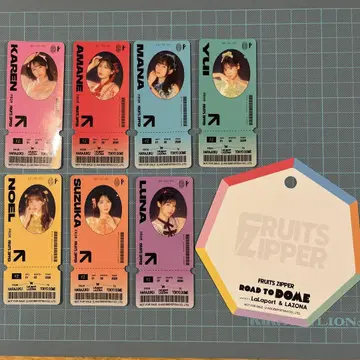 FRUITS ZIPPER 컴플리트 세트 티켓풍 스티커 라조나