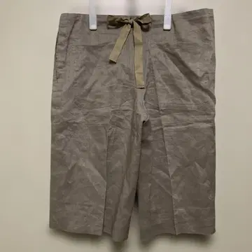dressforme 린넨 100% 베이지 하프 팬츠