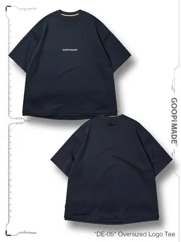 GOOPiMADE 'DE-05' Oversized Logo Tee