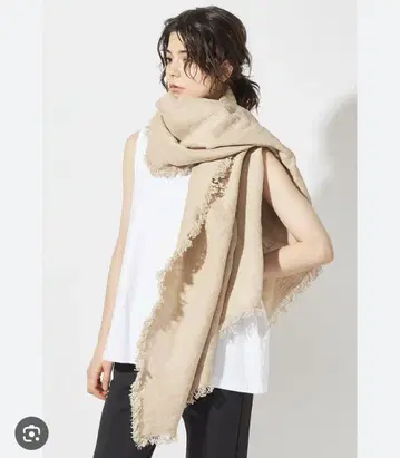 ASAUCE MELER 론 헤르만 별주 벨기에 린넨 대형 프린지 스톨