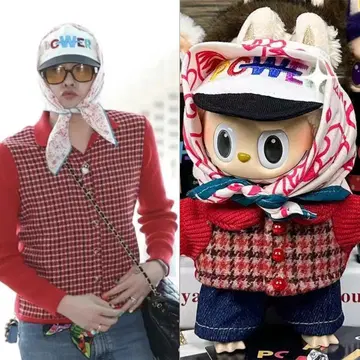 Labubu 봉제 인형 17cm 옷 갈아입기 의류 원피스 4종 세트