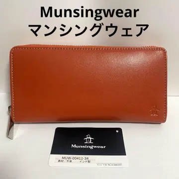 [새상품] Munsingwear 먼싱웨어 장지갑 오렌지H