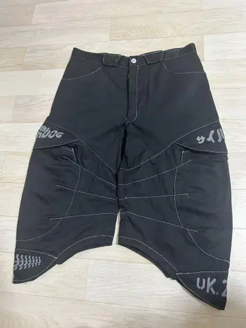 CYBERDOG 블랙 숏팬츠 L/Z3 Y2K