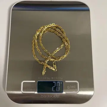 목걸이 750 각인 있음 골드 체인 20g