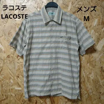 LACOSTE 일본제 남성용 셔츠 반팔 M 사이즈 면 100%