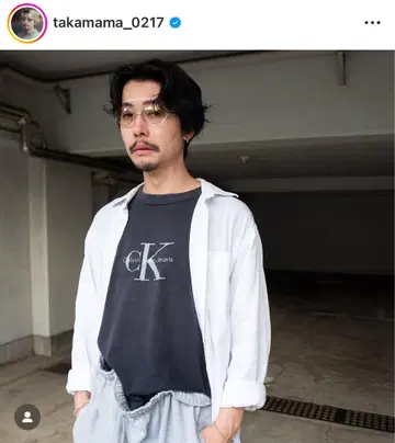 90년대 전환기 캘빈 클라인 페이드 티셔츠 takamama 착용