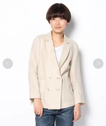 BY 린넨 더블 자켓 뷰티 앤 유스 유나이티드 애로우즈