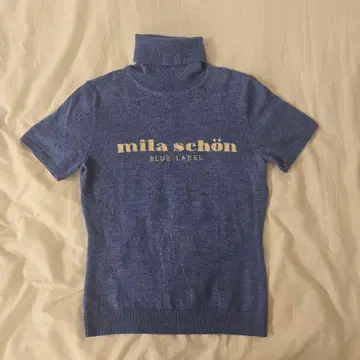 mila schon BLUE LABEL 반팔 터틀 니트 스웨터
