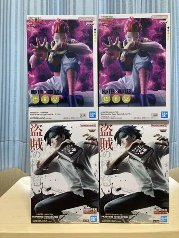 HUNTER x HUNTER 클로로 히소카 피규어 2종 4개 세트