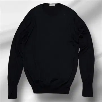 JOHN SMEDLEY 크루넥 니트 블랙 남성용 사이즈 XXL