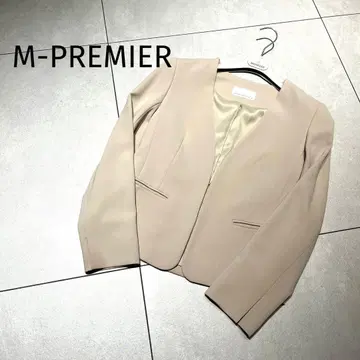 엠프리미어 ( M-PREMIER ) 더블 크로스 노카라 자켓