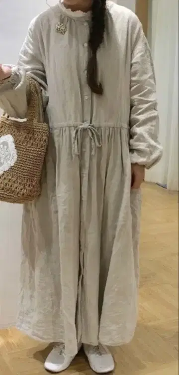 sm2 테레데란 린넨 개더 원피스