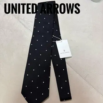 택 포함 새상품 유나이티드 애로우즈 넥타이 블랙 도트 무늬