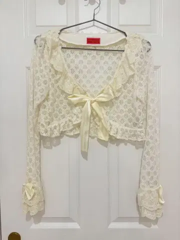 BABY 레이스 프릴 가디건