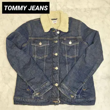 컨디션 최상 TOMMY JEANS 보아 안감 데님 자켓 M 사이즈