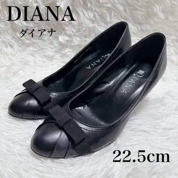 DIANA 리본 펌프스 22.5cm 블랙