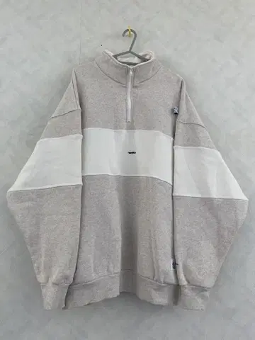 새상품급 nautica 하프 지퍼 맨투맨 사이즈 M 노티카 트레이닝복