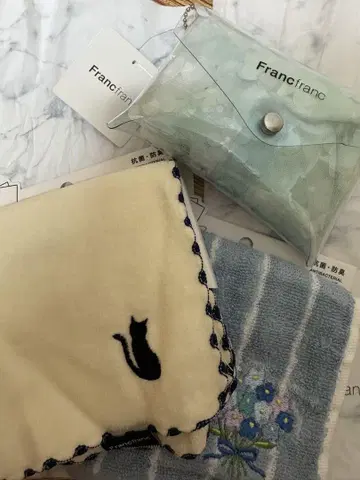 [ 미사용 ] Francfranc 손수건 & 에코백 세트