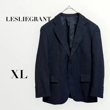 레스리 그랑 남성용 자켓 스트라이프 네이비 XL 심플 비즈니스