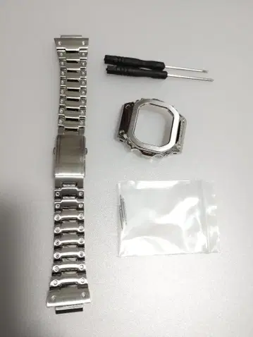 카시오 G-SHOCK 지샥 DW-5600용 풀 메탈 벨트 베젤