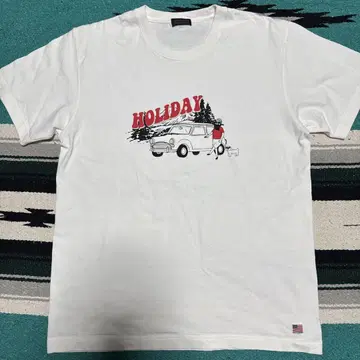HOLIDAY 그래픽 T셔츠 화이트