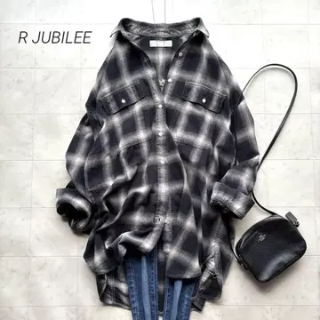 개럴개런트 별주 R JUBILEE 옴브레 체크 셔츠 빅