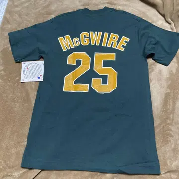 90s 새상품 맥과이어 등번호 25 MLB 애슬레틱스 마제스틱