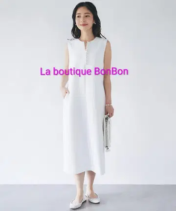 컨디션 최상 La boutique BonBon 프론트 빅 펄 재킷 드레스