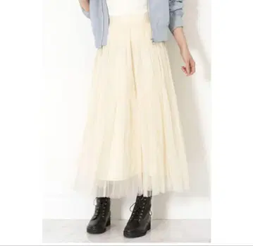 스트라이프 샤샤 스커트 JILLSTUART 화이트 0 사이즈 S
