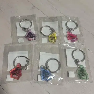 오소마츠 6쌍둥이 분재송송 2단 키링 세트