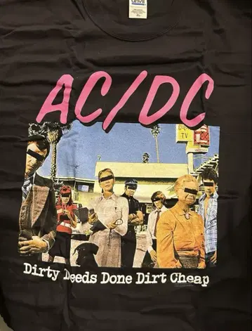 새상품! ROCK DEPT 락데포 AC/DC 빈티지 T셔츠 데드스탁
