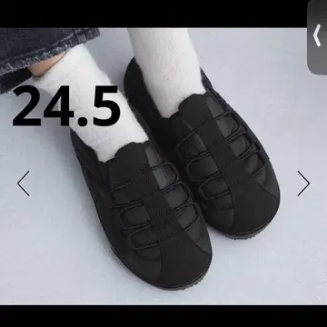 그린 레이블 릴랙싱 모코모코 스니커즈 신발 블랙