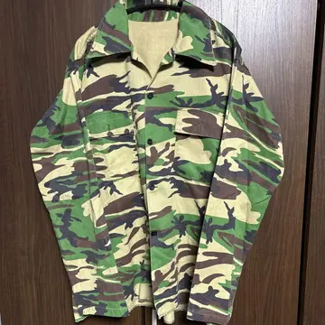 unknown 밀리터리 셔츠 카모플라주 헤링본 트윌