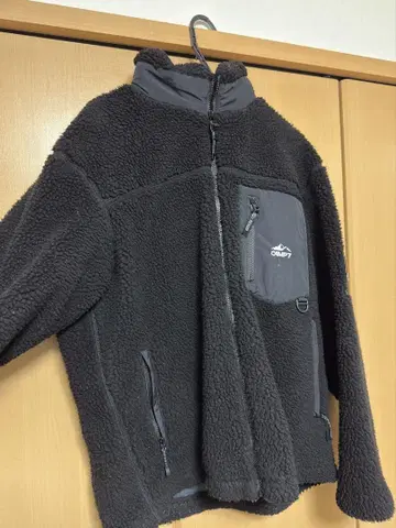캠프7 블랙 플리스 자켓