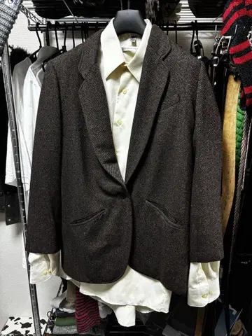 Issey Miyake 브라운 테일러드 자켓