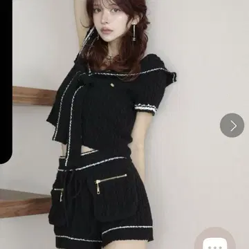 randy 세일러 카고 니트 셋업