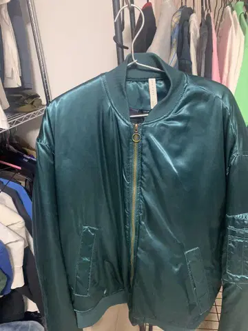 zara 새틴 봄버 자켓