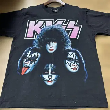 KISS 키스 반팔 티셔츠 구제 의류 밴드 티셔츠