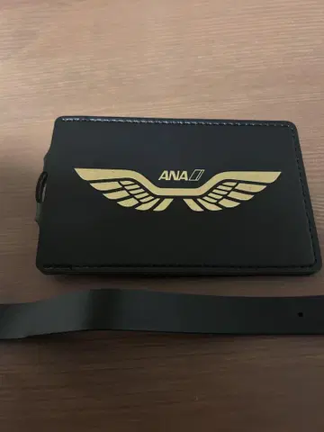 ANA 네임택 블랙 스트랩 포함
