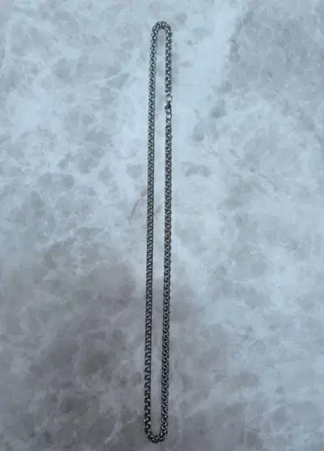 무골 와일드 트위스트 위트 체인 롱 목걸이 약 71.5cm