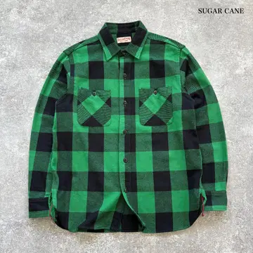 [ SUGAR CANE ] 슈가케인 버팔로 체크 셔츠 긴팔 셔츠