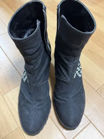 HYSTERIC GLAMOUR 블랙 부츠 V.I.P CLUB