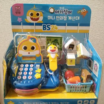 핑크퐁 말하는 베이비 샤크 미니 가게 세트 계산대 계산