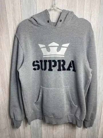 [ 속기모 ] SUPRA 그레이 후드티 스케이터