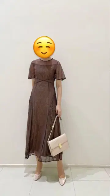 라그나문 LADY 허리 크로스 내로우 레이스 원피스 드레스